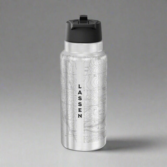 Lassen Volcanic National Park Topographic Tumbler Bottle