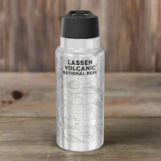 Lassen Volcanic National Park Topographic Tumbler Bottle